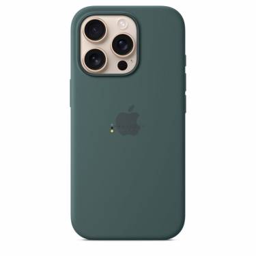 Apple iPhone 16 Pro Silicone Case with MagSafe Lake Green (Seasonal)